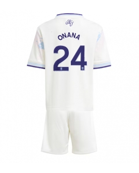 Aston Villa Amadou Onana #24 Maglia Gara Terza Repliche 2025-26 Bambino Maniche Corte Aston Villa Amadou Onana #24 Maglia Gara Terza Repliche 2025-26 Bambino Maniche Corte